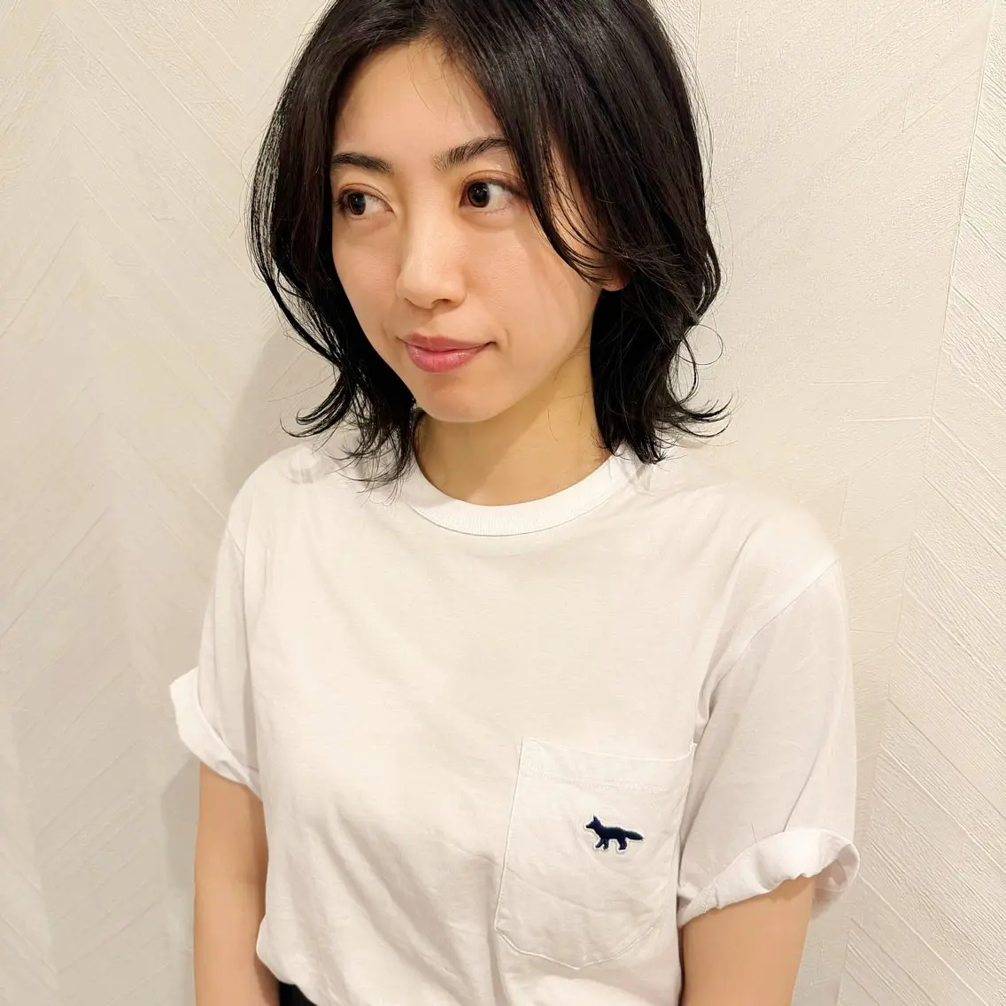 ミディアム 中川 竜誠のヘアスタイル