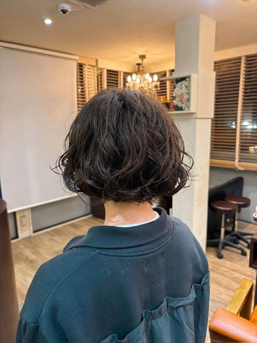 ショート パーマ カット パーマ トリートメント enVOGUE/宮本 泰周のヘアスタイル