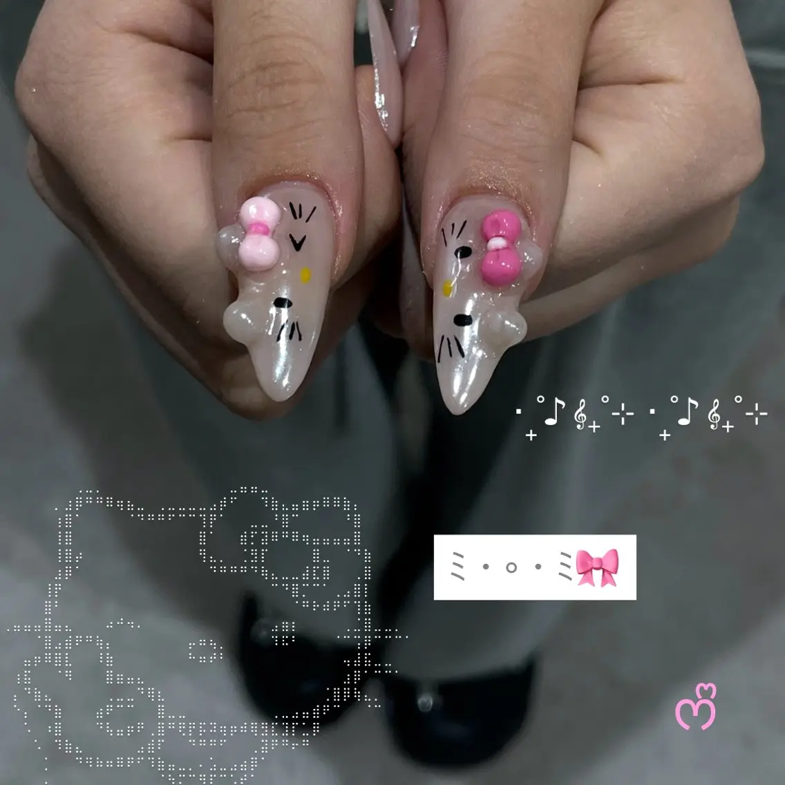 ネイル ぷっくりネイル ハンドネイル IROHA NAIL Kurumi🪽🫧のネイルデザイン