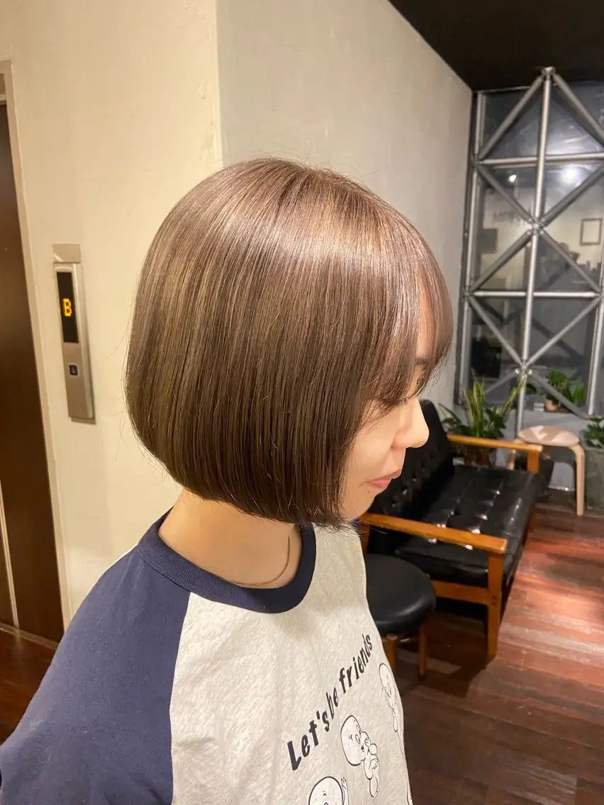 ショート aW HAIRカンノ カナエのヘアスタイル