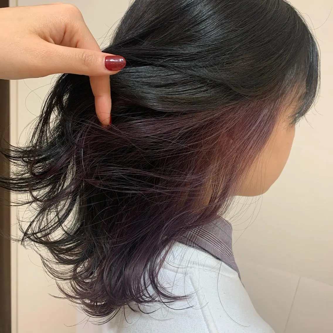 セミロング カラー ヘアアレンジ ヘアカラー トリートメント 【Sweep】おじま のぞみのヘアスタイル