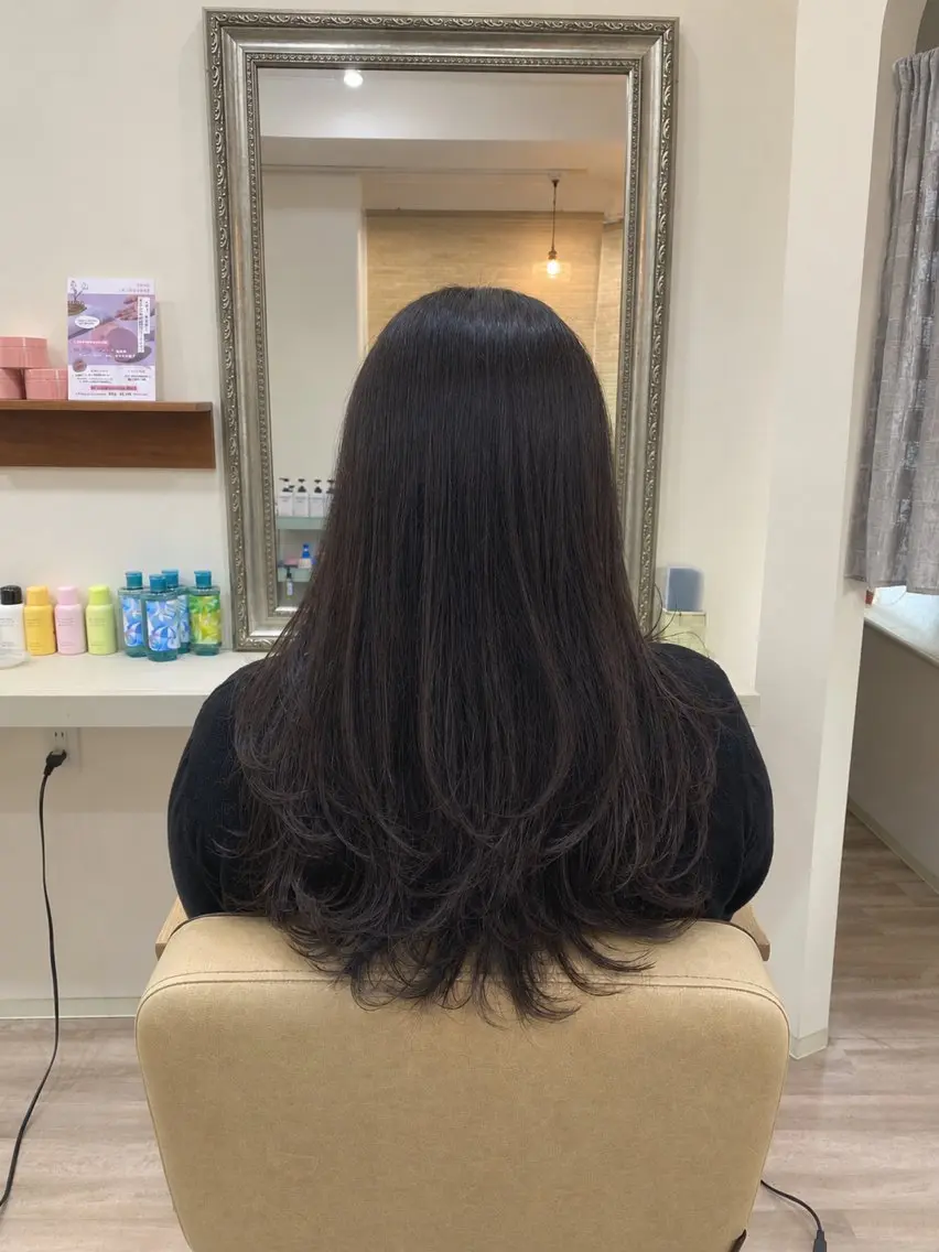 ロング カラー 髪質改善 レイヤーカット カット ヘアカラー トリートメント 【宮崎/髪質改善 カラー】山本 海輝のヘアスタイル