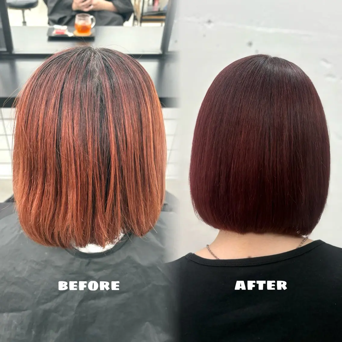 ショート カラー ブリーチ レッドカラー 🌟ゆりあ🌟 JILLSTUDIOのヘアスタイル