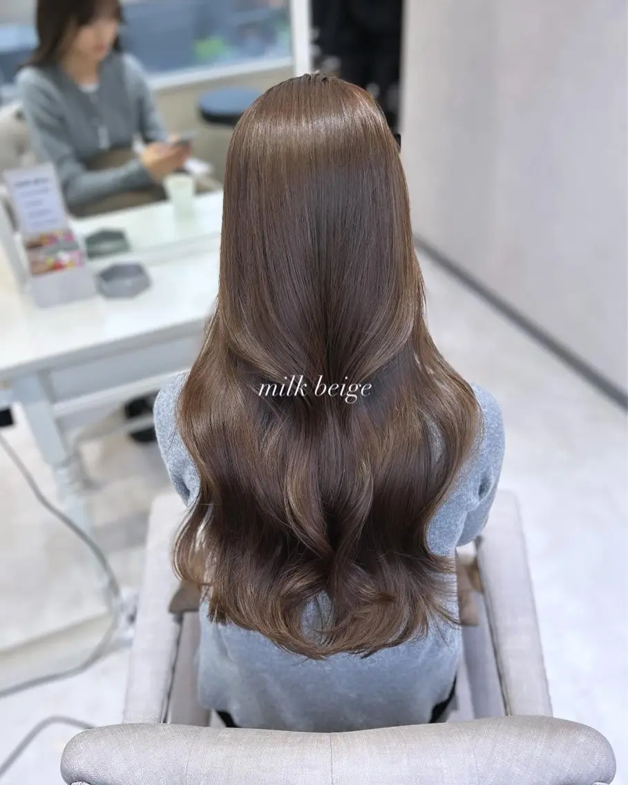 ロング ケアカラー ヘアカラー 髪質改善× ブリーチなしyutoのヘアスタイル