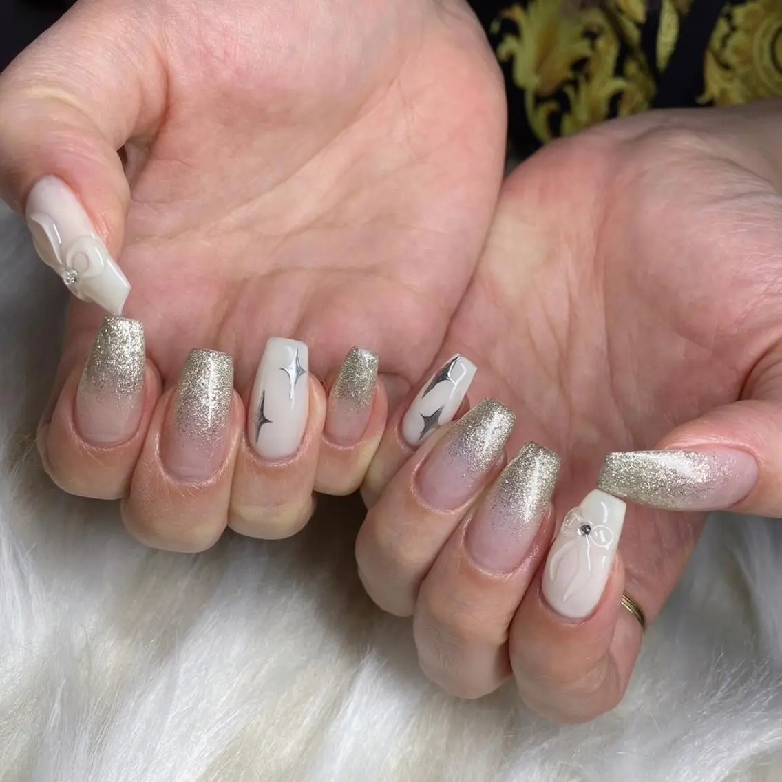 ネイル 長さ出し フレンチネイル ジェルネイル グラデーション 韓国ネイル ハンドネイル Nail&eye Belire 新宿のネイルデザイン