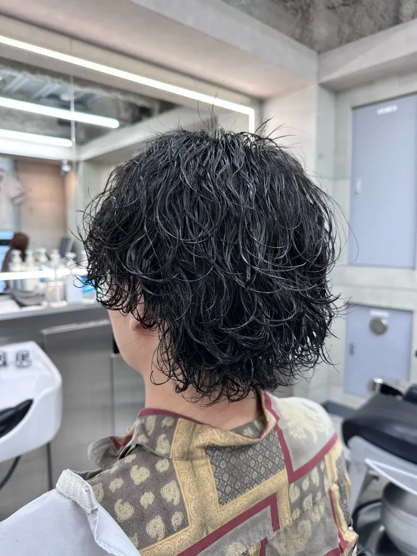 ミディアム ミディアムパーマ 石川 琉星のヘアスタイル
