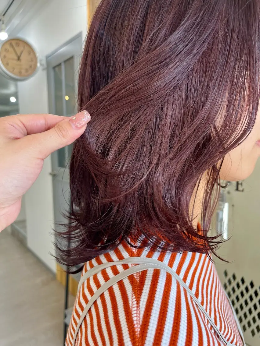 ミディアム カラー カット ヘアカラー トリートメント 🌼sunc HINAMI🌼のヘアスタイル