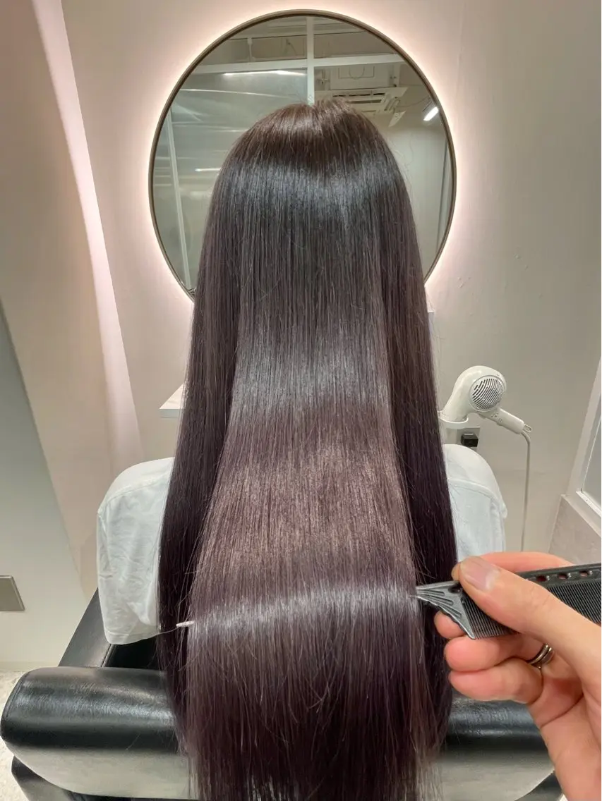 ロング カット ヘアカラー トリートメント 髪質改善🇰🇷 アサイユウスケのヘアスタイル
