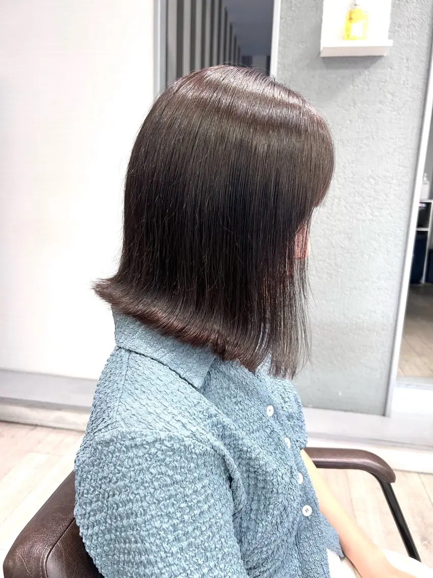 ミディアム 久留米韓国ヘア 【女性限定】のじよのヘアスタイル