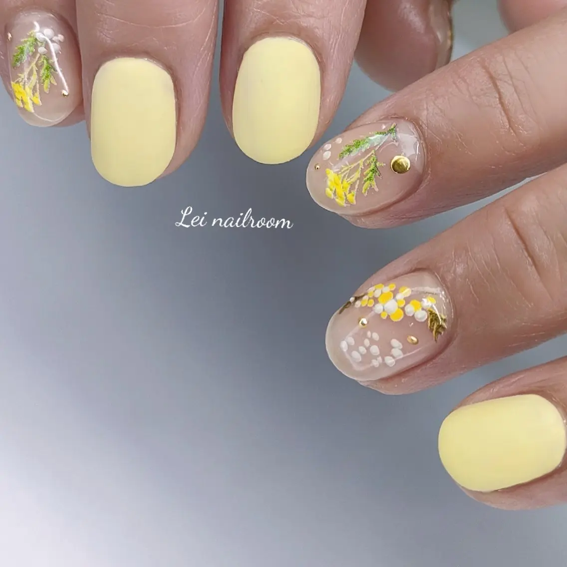 ネイル アートネイル マットネイル lei🌼 nailroomのネイルデザイン