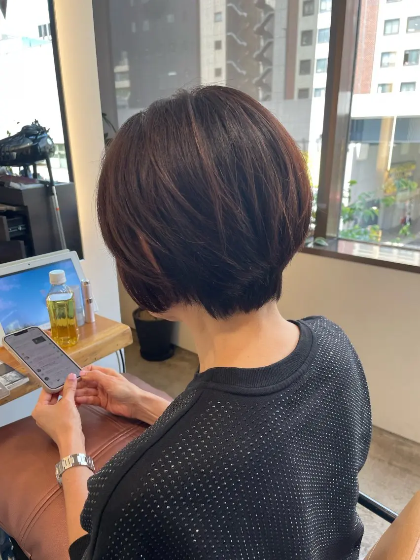 ショート 似合わせカット ショートヘア 銀座骨格診断似合わせ 美容師中島年紀のヘアスタイル