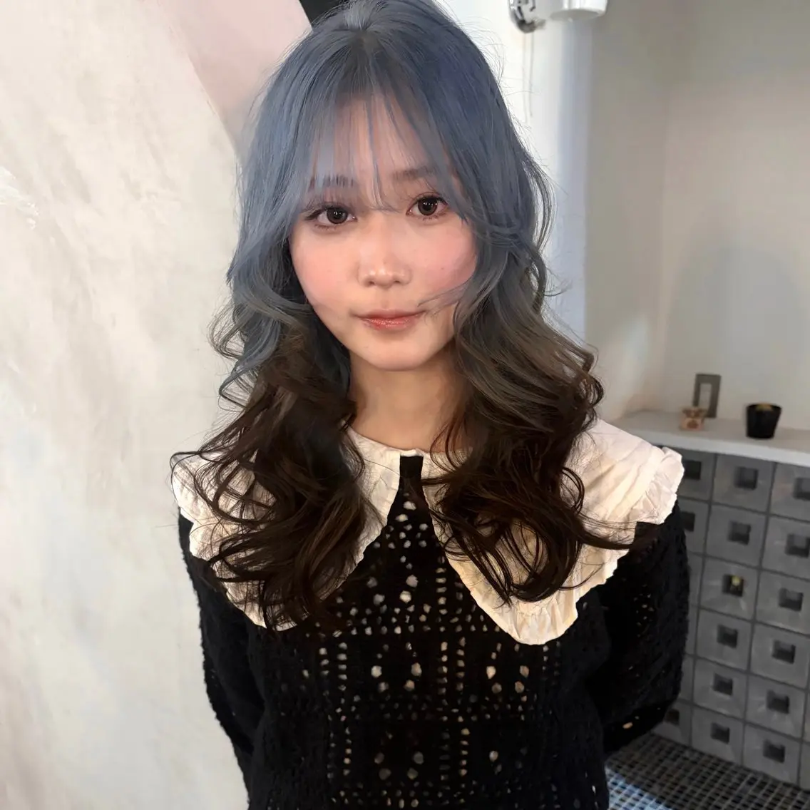 ロング りね💟ハイトーン/ レイヤーカット✩.*のヘアスタイル