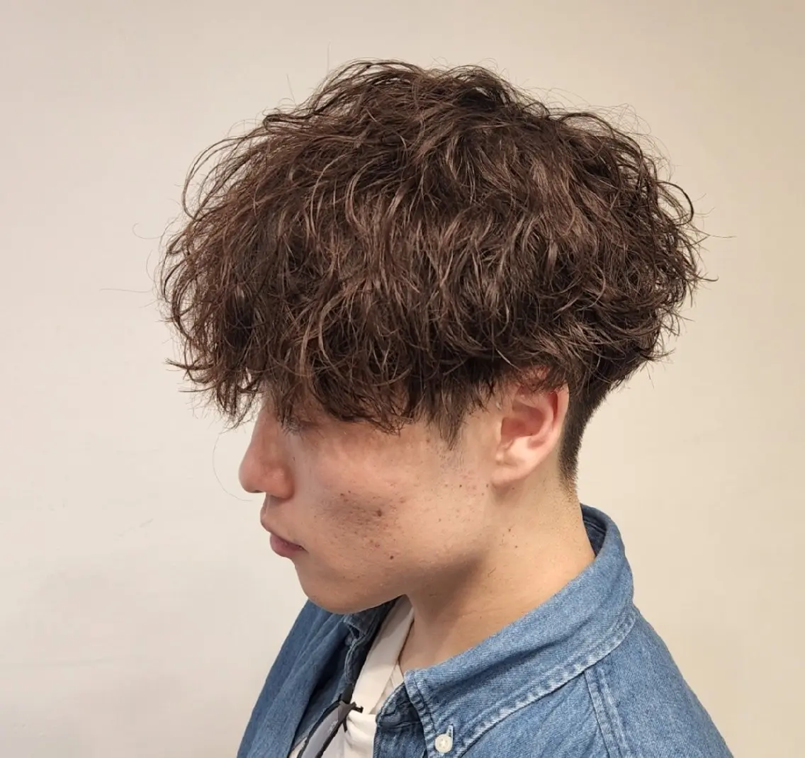 ショート パーマ メンズ カラー 【イケメン風パーマ】 SHOFYのヘアスタイル