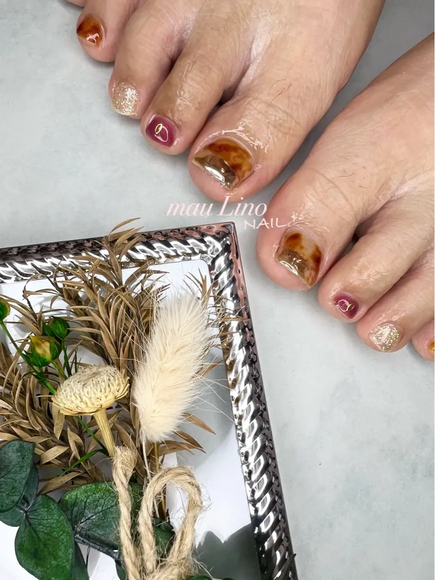 ネイル フットネイル 宇都宮ネイルGELo nail KAORIのネイルデザイン