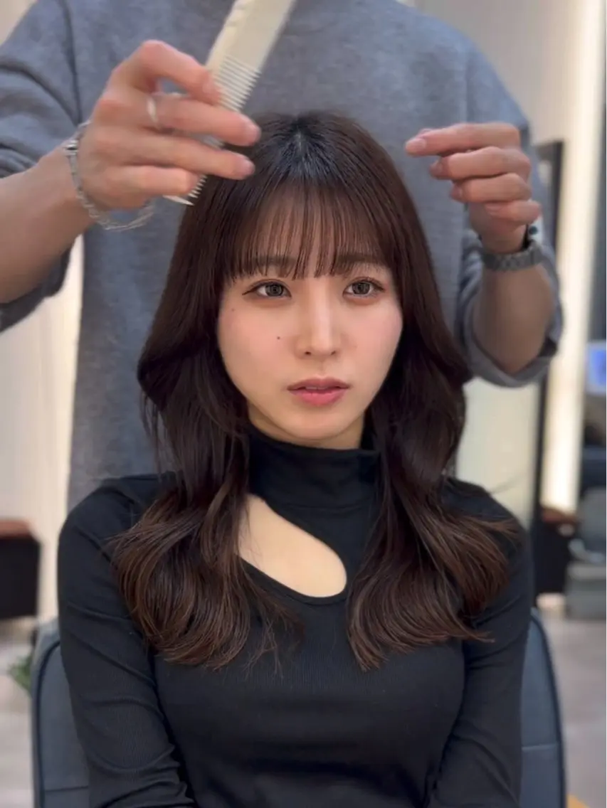 【最新トレンド】韓国レイヤーカット🇰🇷の写真