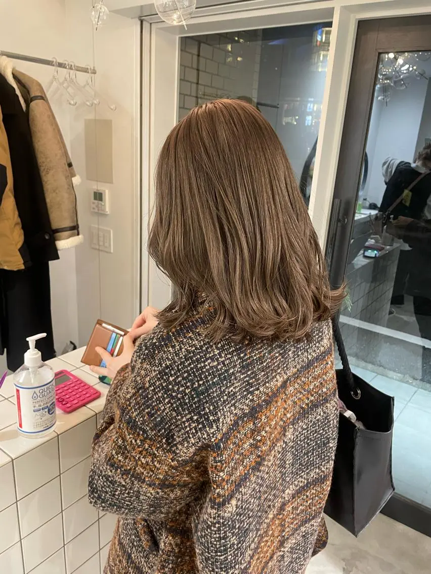 ✨ダメージレス✨ケアダブルカラー+似合わカット+2step保湿トリートメントの写真