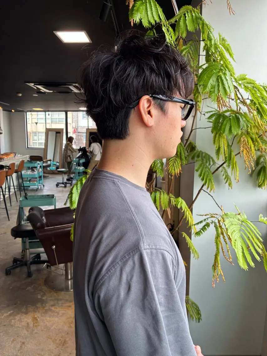 パーマ メンズ カット パーマ トリートメント 新規再来率No.1 金山/メンズパーマのヘアスタイル