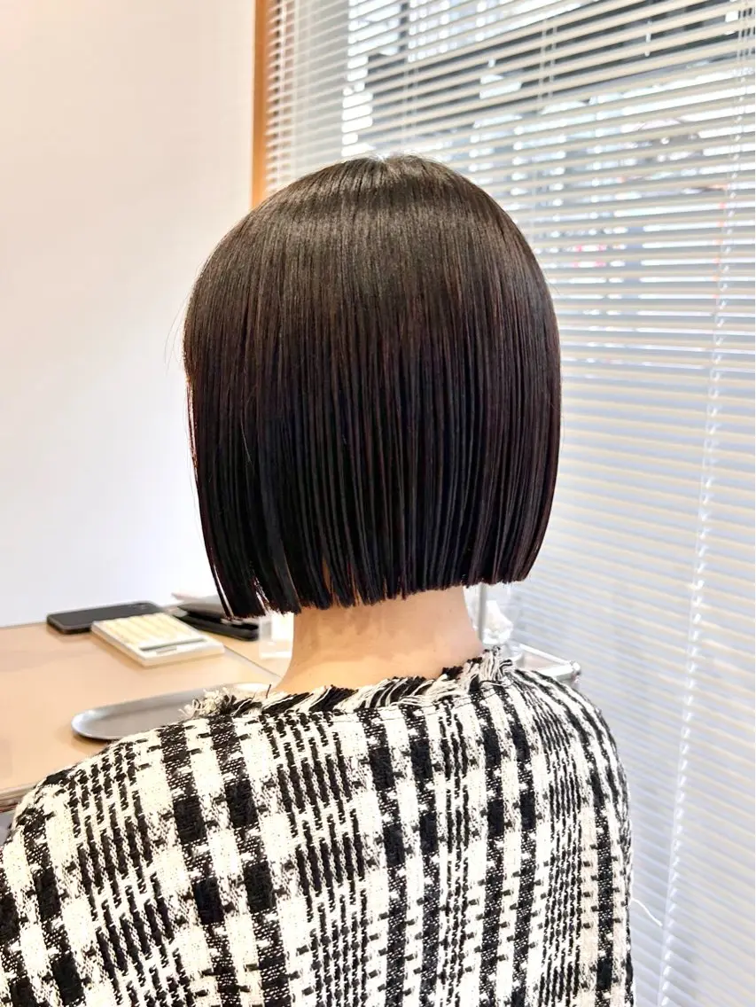 ショート カット トリートメント ぱつっとボブ/ 小野あかねのヘアスタイル