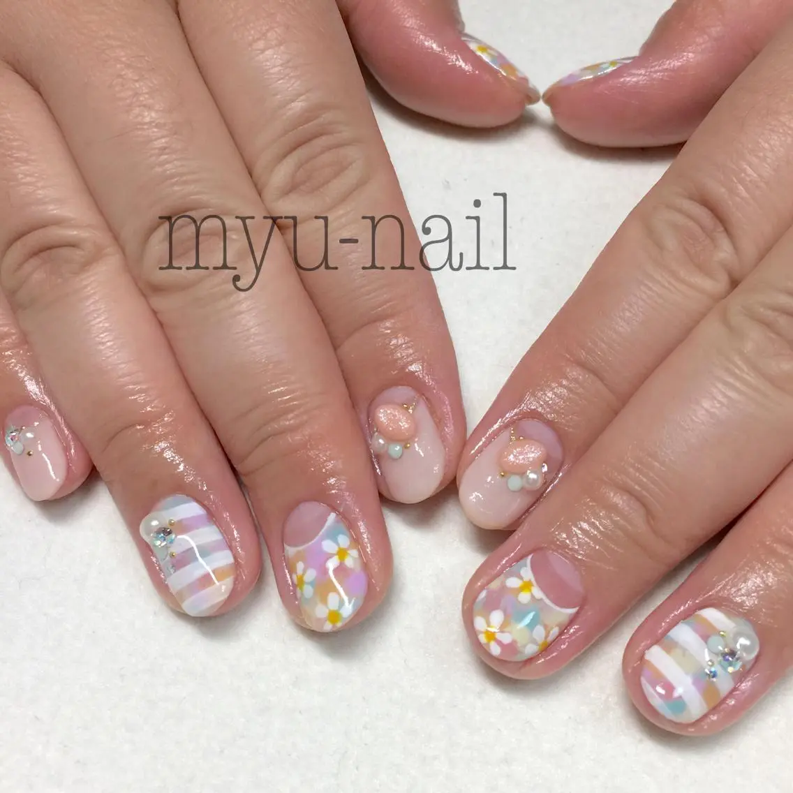 ネイル ハンドネイル ホームサロン myu-nailのネイルデザイン
