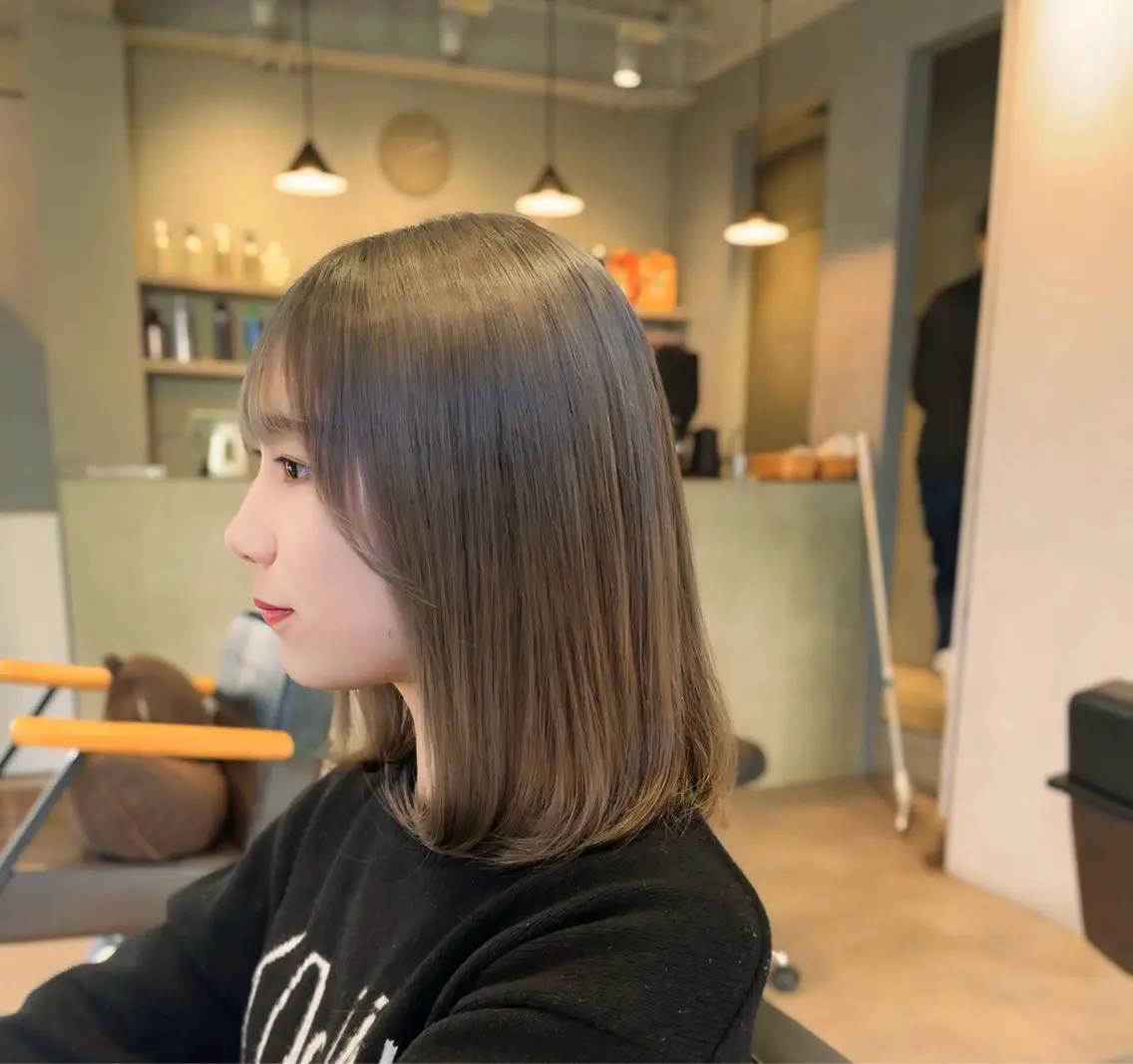 ミディアム カット ヘアカラー トリートメント 佐藤優太朗 似合わせ/髪質改善のヘアスタイル