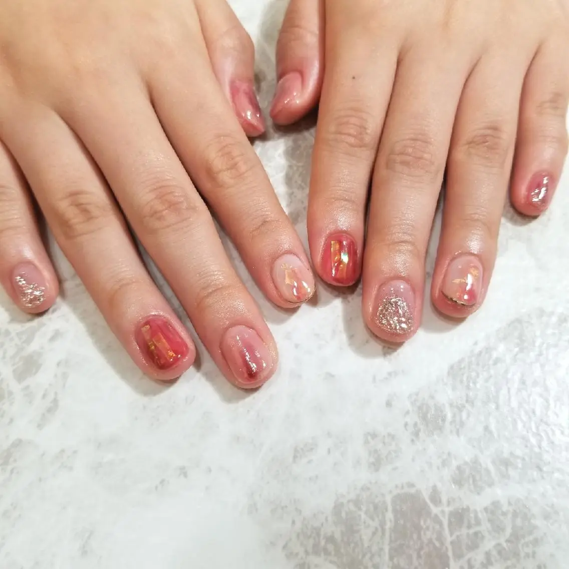 ネイル ニュアンスネイル ハンドネイル nijiiro🌈 サトウのネイルデザイン