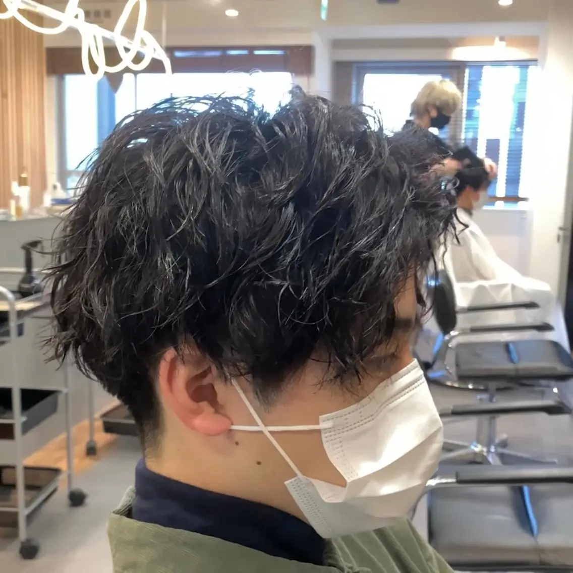 ショート パーマ メンズ カット パーマ メンズ特化美容師/ 藤戸 椋のヘアスタイル