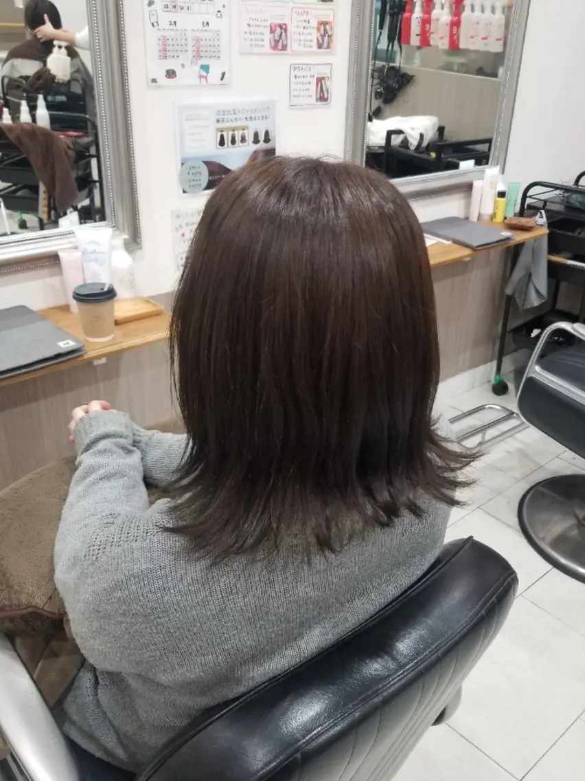 カラー ヘアカラー 暖色🍎透明感カラー 🩵小林かりんのヘアスタイル