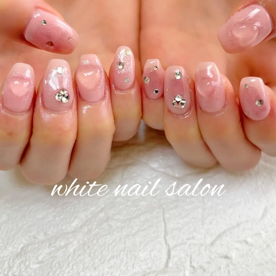 ネイル ラメ(グリッター) ハンドネイル white nail salonのネイルデザイン