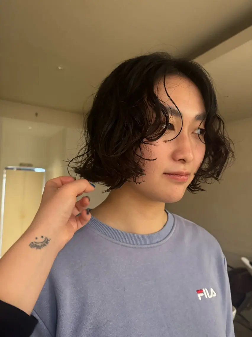 ミディアム ミディアムパーマ ボブ 今泉/kai🐇ボブ 似合わせカットのヘアスタイル