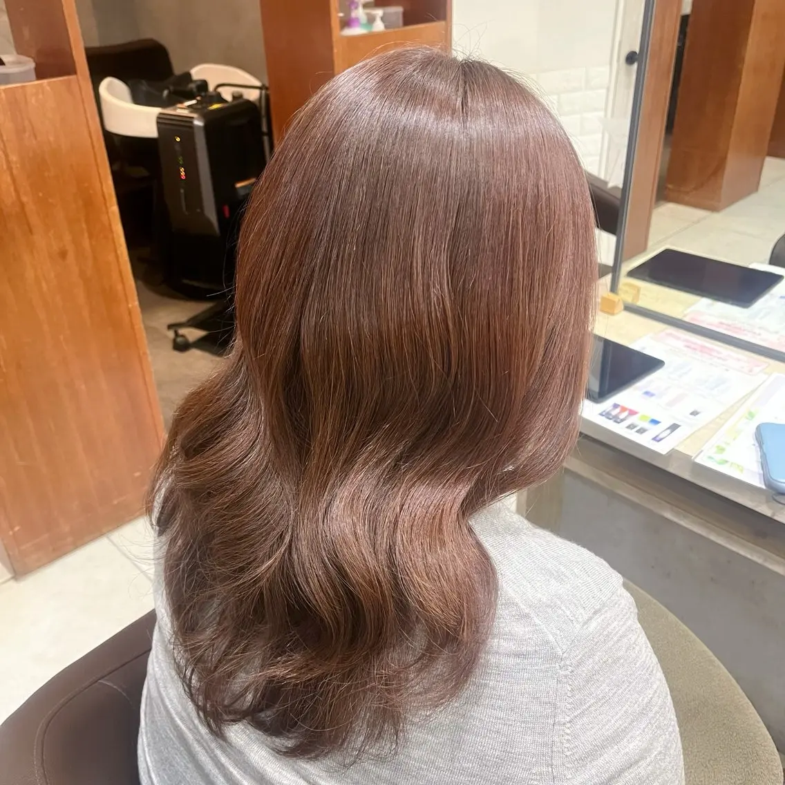 ロング カラー カット ヘアカラー トリートメント 小川 夏実のヘアスタイル