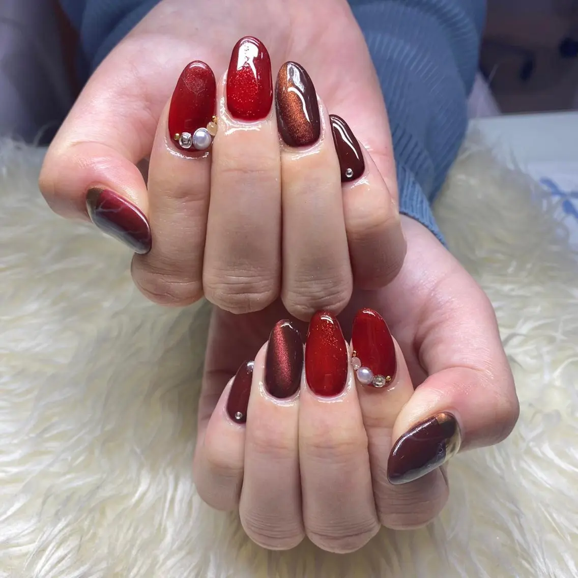 ネイル マグネットネイル ハンドネイル Nail&eye Belire 新宿のネイルデザイン