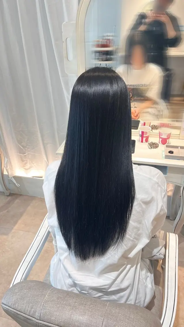 ロング 縮毛矯正 カット 縮毛矯正 CreBiA🫧名駅 馬場のヘアスタイル