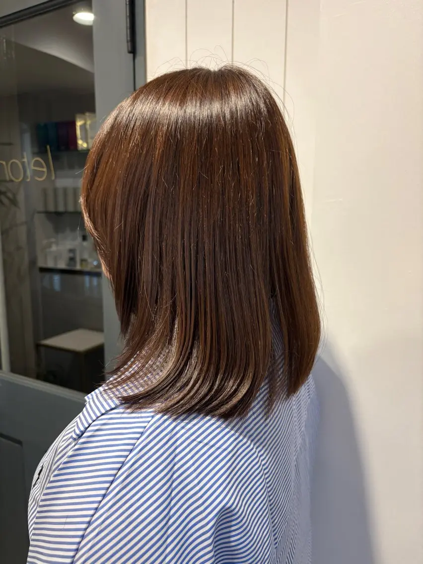 ミディアム り おのヘアスタイル