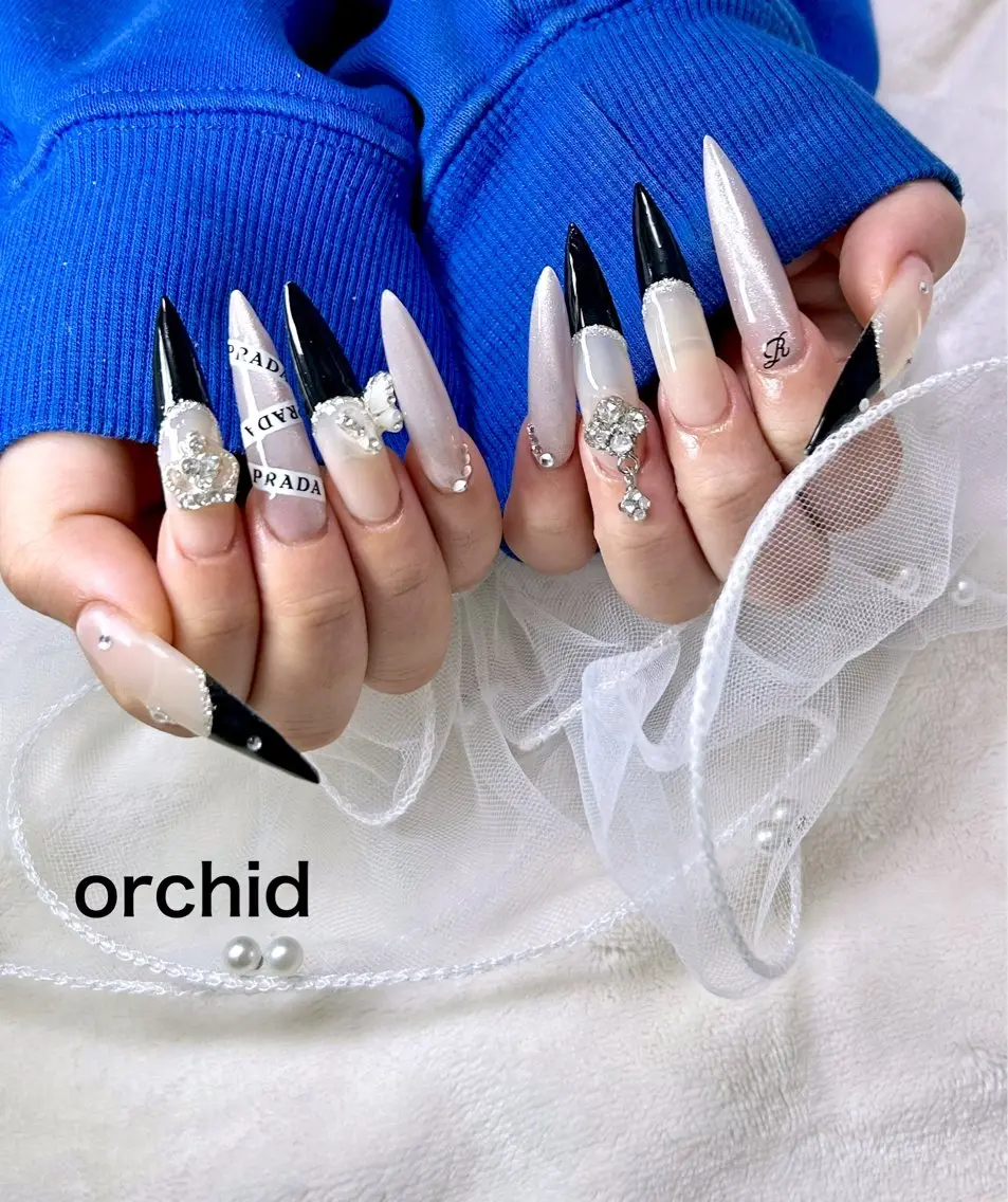 ネイル ハンドネイル orchid ♡オーキッドのネイルデザイン