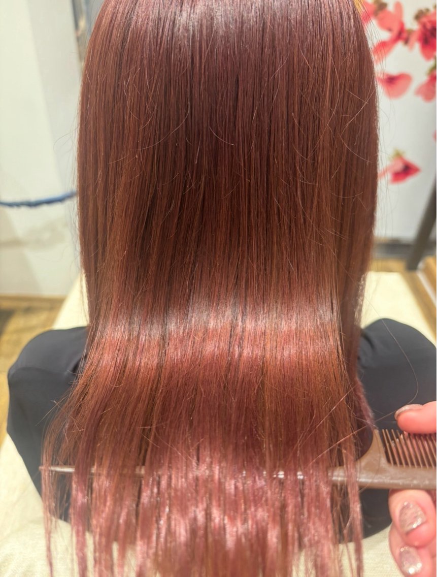 セミロング カラー ヘアカラー ⭐︎AVEDA Rui⭐︎のヘアスタイル