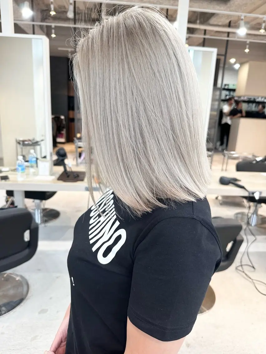 ミディアム カラー キッズ ヘアカラー トリートメント 井上 一平のヘアスタイル