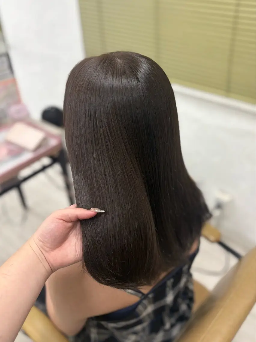 セミロング カラー 暖色系カラー/ピンク Ririi🎀のヘアスタイル