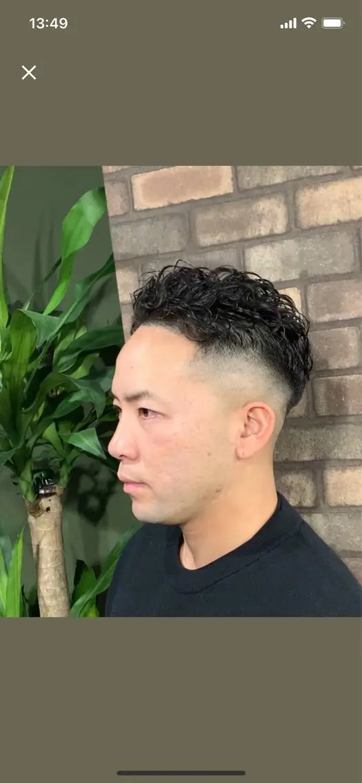 ショート メンズ メンズパーマ 刈り上げ 【メンズ特化】　倉山 和樹のヘアスタイル