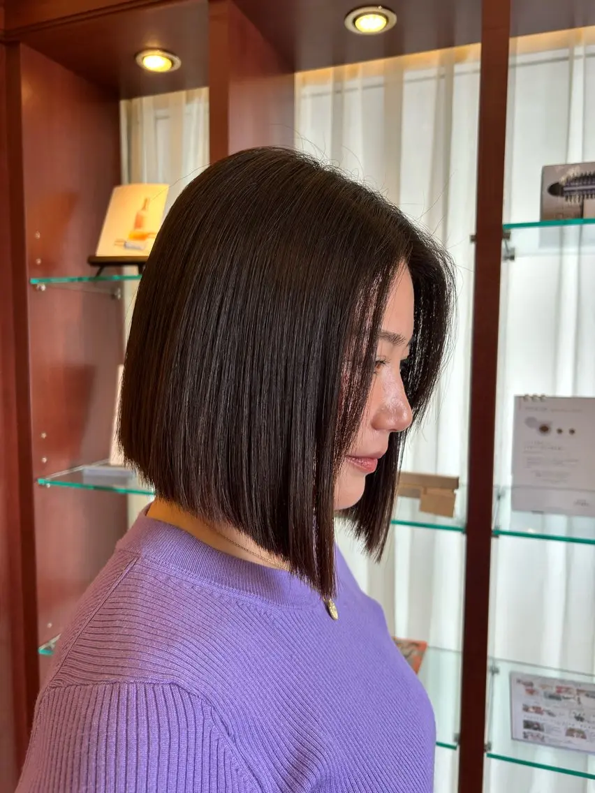 ショート カラー 切りっぱなしボブ グレージュ ボブ カット ヘアカラー 🌸HONOKA🌸 【グレージュ】のヘアスタイル