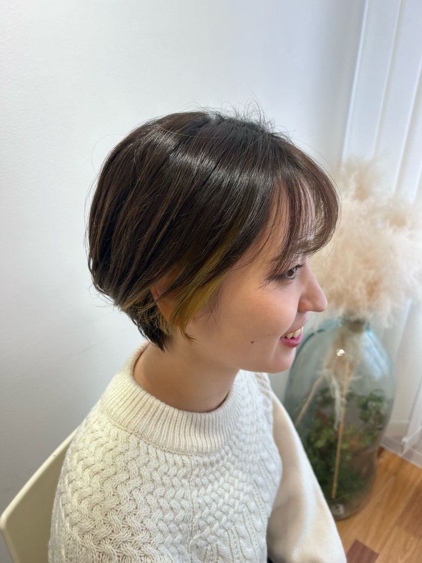 ショート 笠原未稀/カット・ ブリーチ無しカラーのヘアスタイル