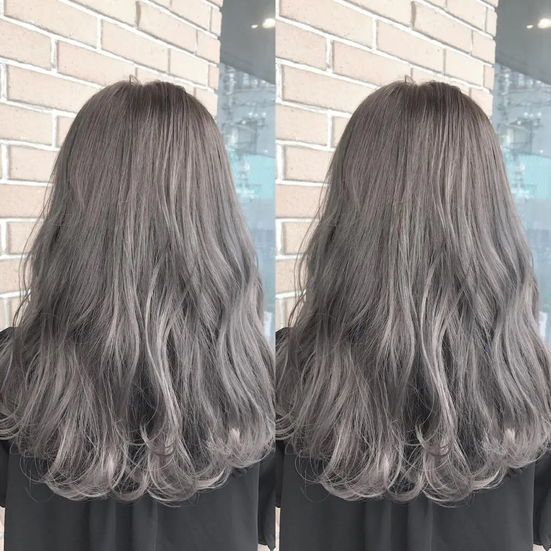ミディアム カラー パーマ ヘアアレンジ メンズ キッズ ネイル マツエク・マツパ グレージュ ロングネイル サロンドミルク 渋谷高比良のヘアスタイル