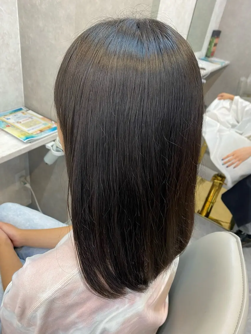 セミロング 縮毛矯正 トリートメント MIKI /LAZO 千歳船橋のヘアスタイル