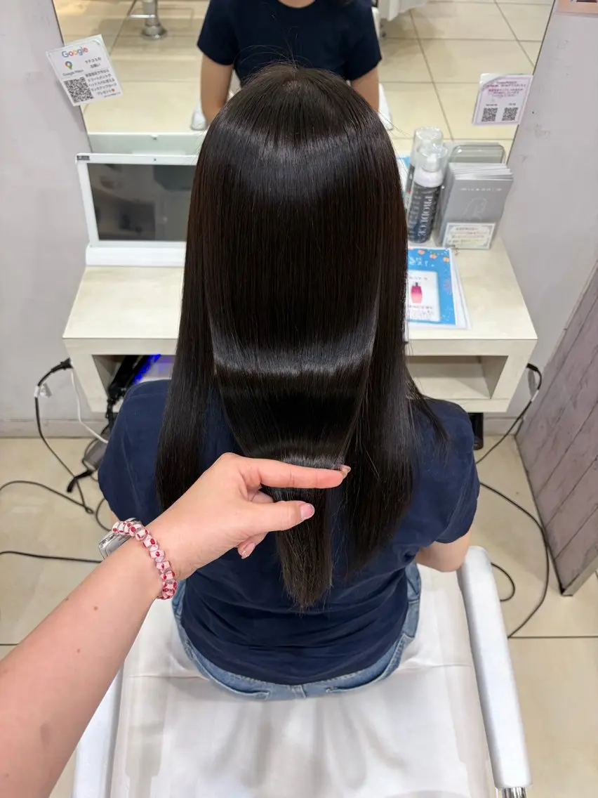 ロング カラー カット ヘアカラー トリートメント 🎀ゆい🎀 髪質改善カラー🎀のヘアスタイル