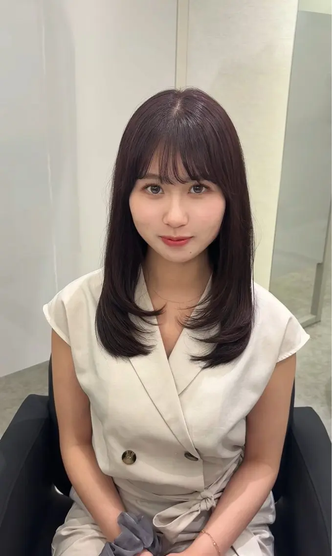 セミロング レイヤーカット よしえ /心斎橋美容室のヘアスタイル