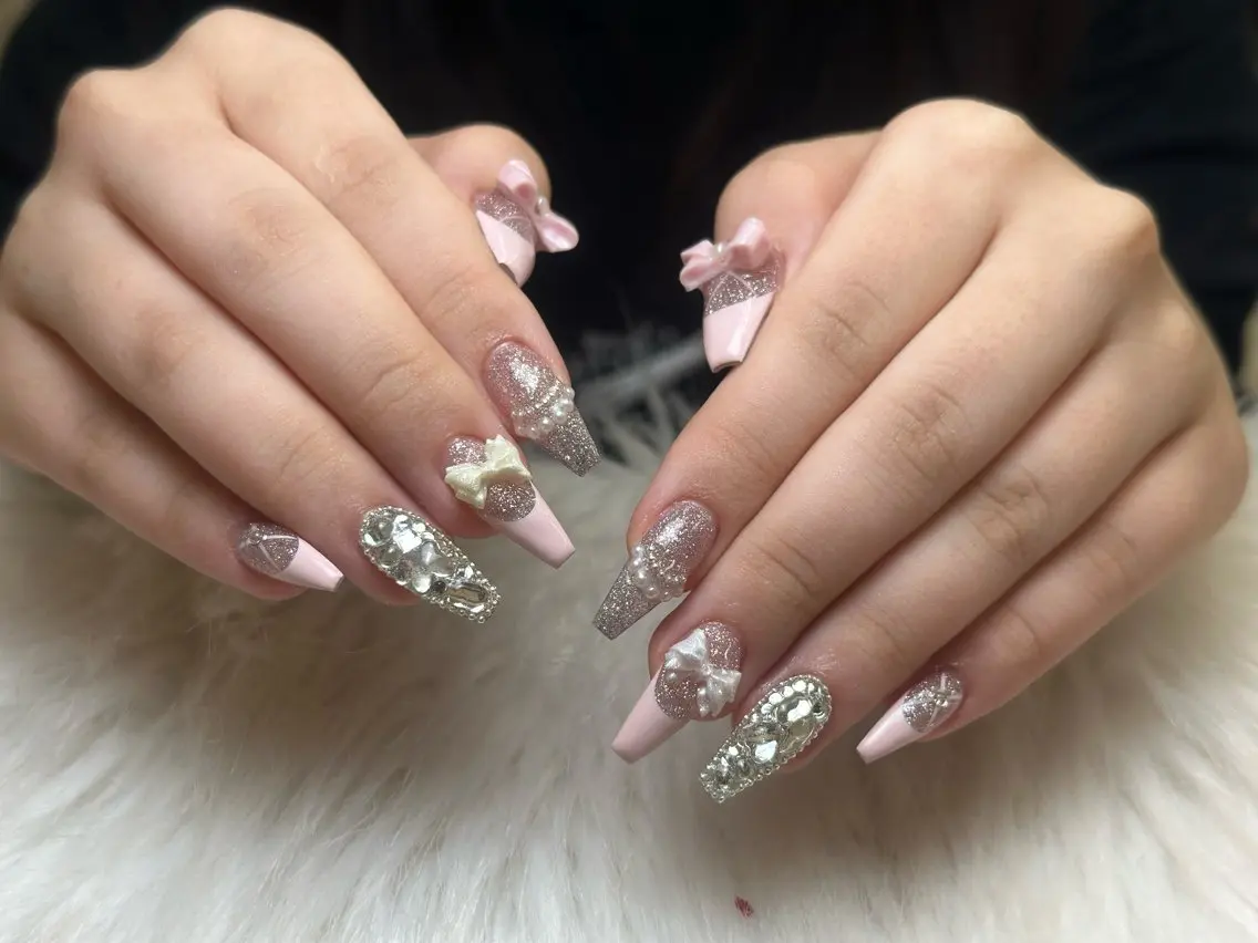 ネイル アートネイル 成人式 ジェルネイル ニュアンスネイル 夏ネイル NIE NAIL Luxeのネイルデザイン