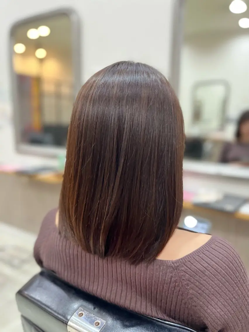 カラー ヘアカラー 艶髪🥣透明感カラー 🫧前田奈津実のヘアスタイル