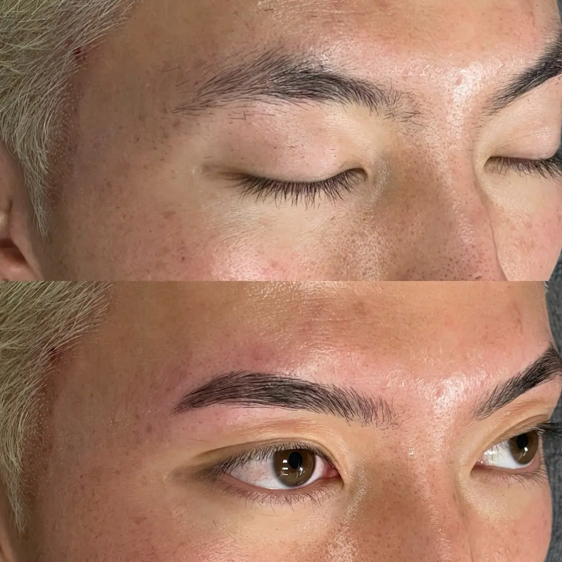 【💙1.5ヶ月以内再来のお客様限定💙】眉毛パーマ+眉毛スタイリング(カット込)の写真