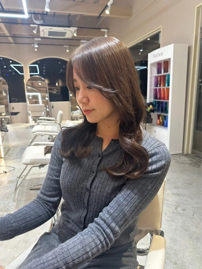 セミロング Lafithhair lov. 福山駅家店のヘアスタイル