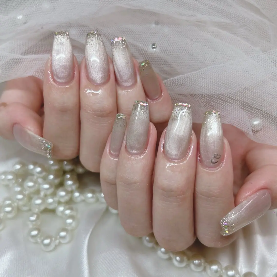 ロング ハンドネイル Nailsalon Angeのネイルデザイン