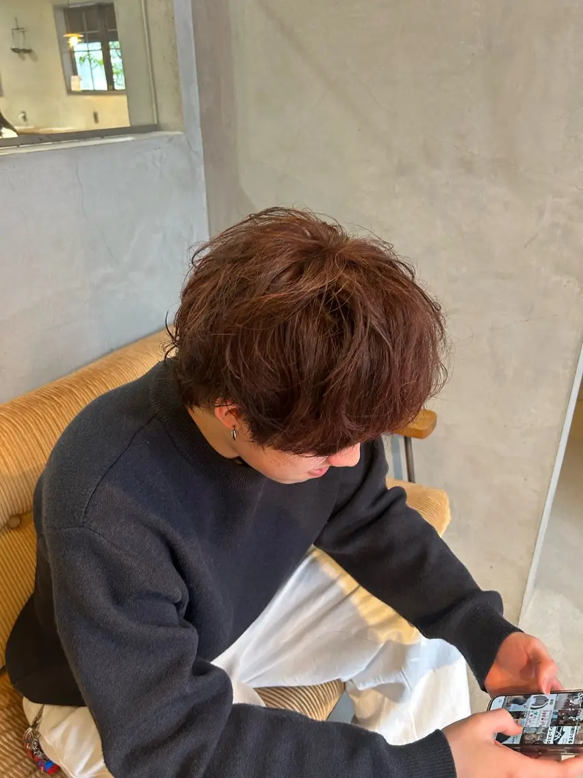 ショート カラー ブラウンカラー ピンクカラー ピンクブラウン ヘアカラー トリートメント 朝岡 真夕のヘアスタイル
